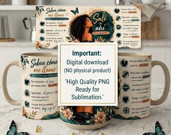 Adesivo para Caneca "I Got Out Of There" em PNG | Design Inspirado em Lia Monroe | Frase de Empoderamento por Sublimação | Adesivo para Caneca de 325ml | Download Digital |