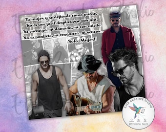 Tributo a Ricardo Arjona - Download Digital - Arte Premium para Sublimação, Ideal para Artesanato e Presentes