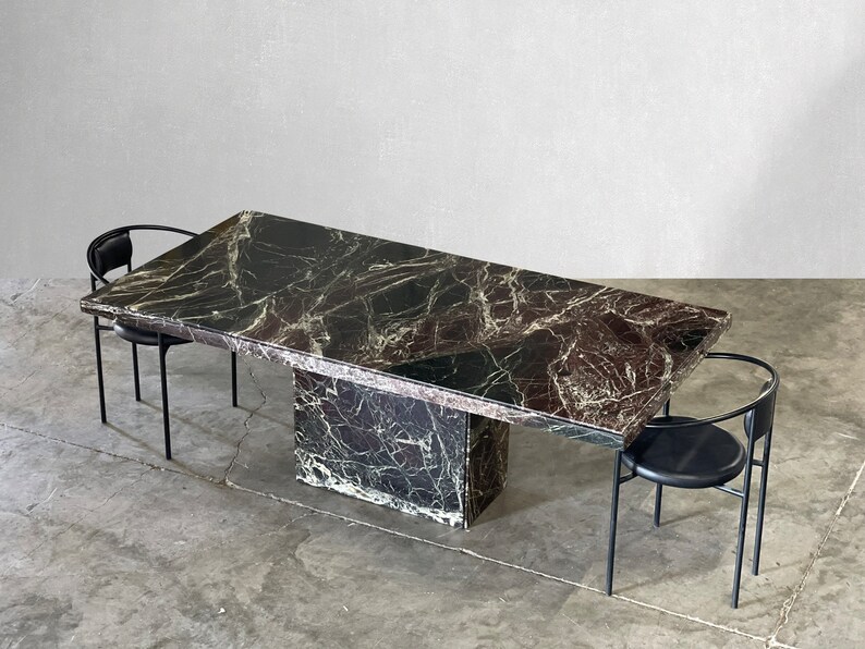 Vintage Marble Dining Table Etsy
