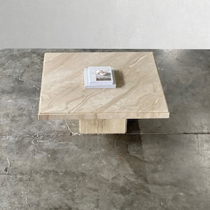 Vintage Italian Travertine Coffee Table