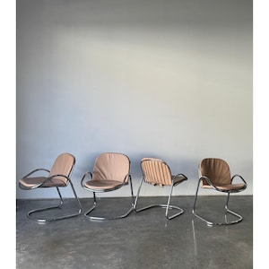Vintage Dining Chairs designed by Gastone Rinaldi for RIMA, Italy (Set of 4)