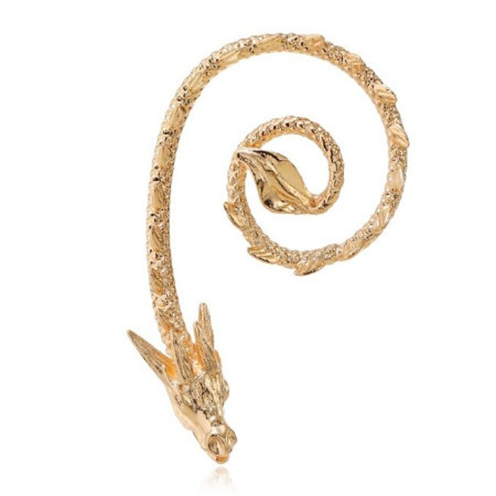 Dragon Ear Cuff Earrings Silver Color Gothic Earrings for Etsy