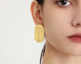 18k Gold / Silver Tassel Earrings