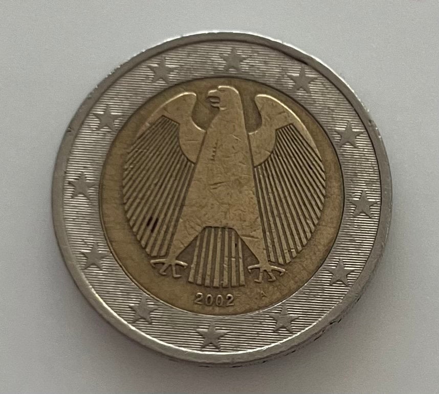 2 Euro Münze Letzebuerg 2002 Wert 2 Euro Münze Deutschland 2002 „A“ - Etsy.de