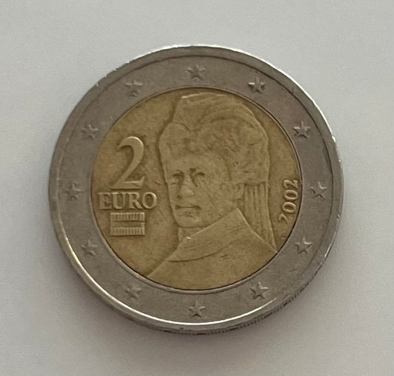 2 Euro Münze österreich 2002 Wert 2 Euro Österreich 2002 mit Fehldruck - Etsy