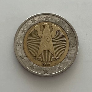 2 Euro Coin Germany 2002 &quot;J&quot; with misprint