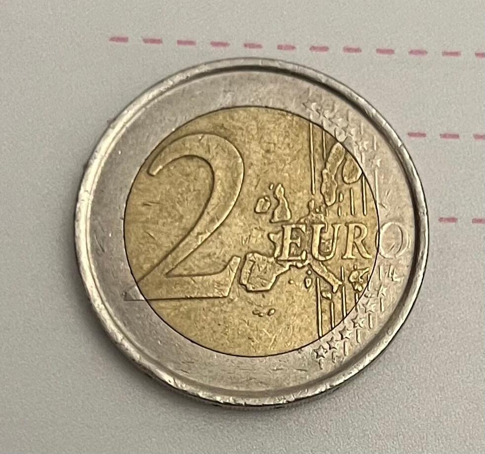 ドイツ 2ユーロ硬貨 2002 ドイツ 2ユーロ バイカラー貨（2002年A） の展示中 || Museum of