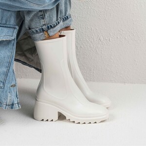 High heel galoshes clearance