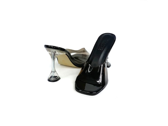 Perspex heels mules online