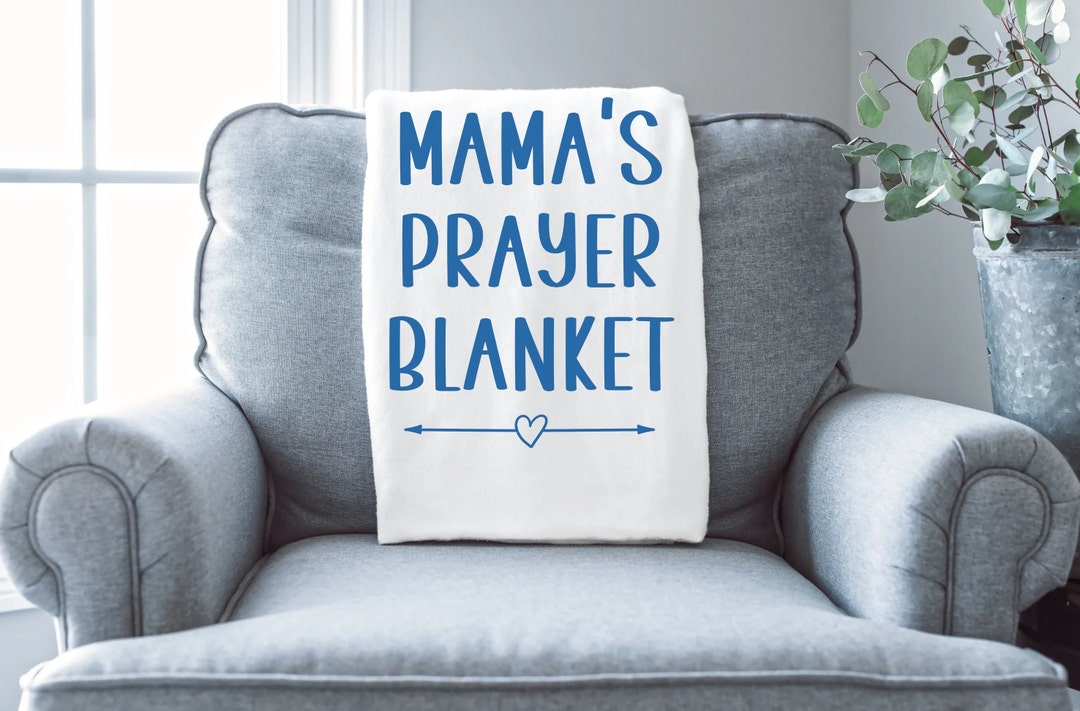 Praying Christian Gifts for Mom Blankets, Mama Praying Chair Minky