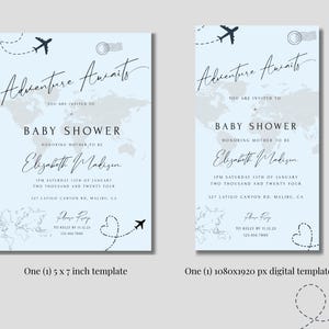 passport baby shower invitation