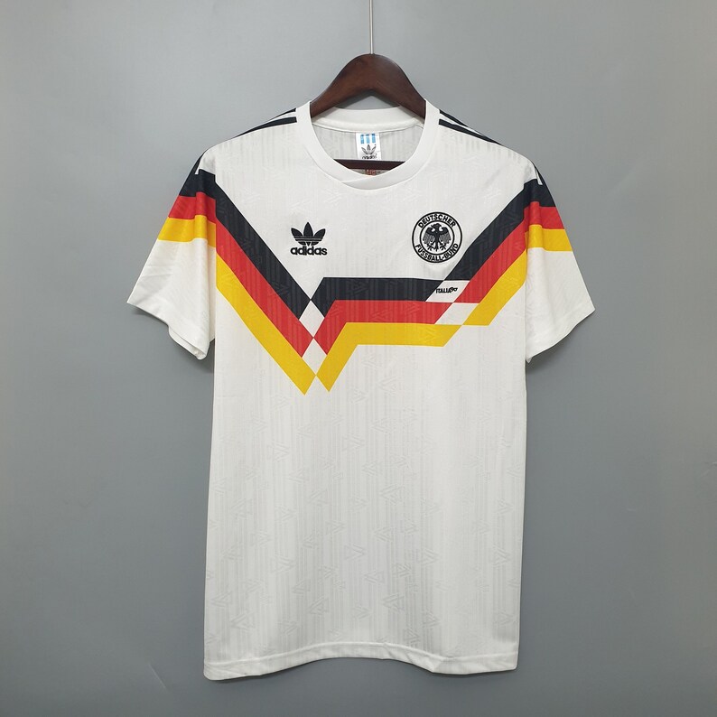 1990 Germany Retro Football Shirt 90 Germany Jersey Etsy