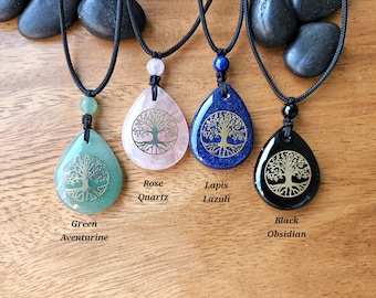 Collares ajustables del chakra del árbol de la vida