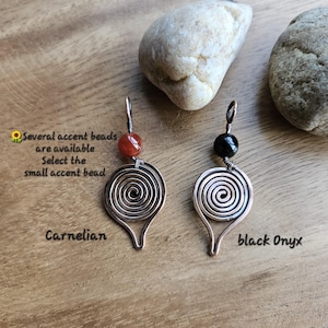 Spiral Symbol, Kundalini energy, adjustable necklace