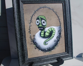 Maggot Art Print / Corpse Bride Burton print