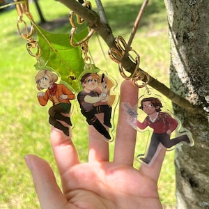 Resident Evil 4 Keychains - Leon, Ashley, Luis