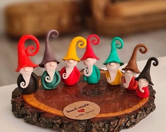 Figurines, Christmas Gift, New Year, Christmas, Colorful, Small Figurines, Polymer Clay