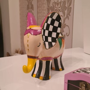 Handmade Ceramic Elephant Sculpture: Whimsical Home Decor