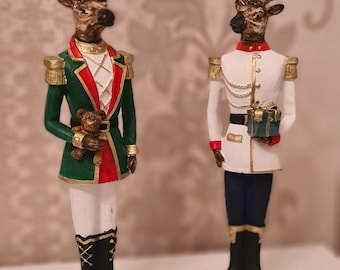 Deer Status,Polyester Deer Sculpture,STanding Deer,Bust,Christmas Gift,Gift Ideas,Reindeer Christmas Figurine,New Year
