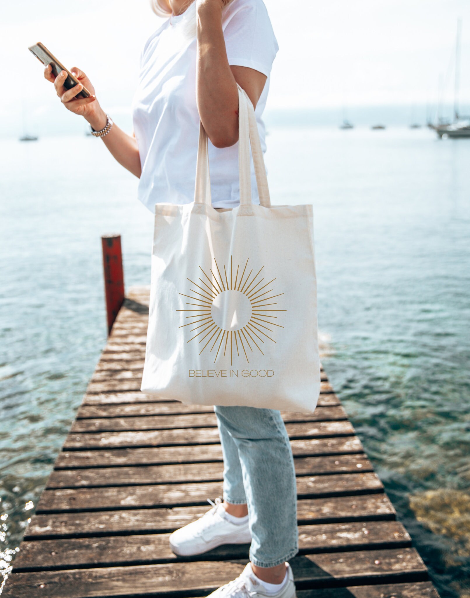 CDL Canvas Tote Bag SMALL 白