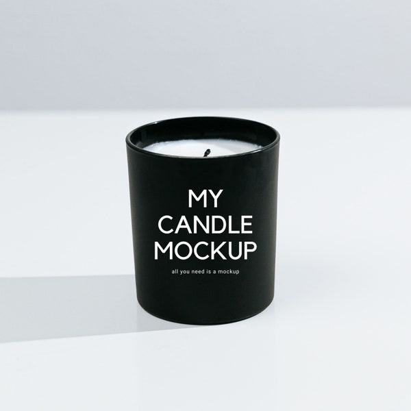 Black Candle Mockup Design for Candle business, Candle Mockup, , Mockup Candle, Candle Mock Up, Label Mockup, Product Mockup