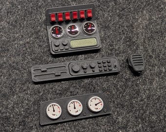 RC4WD XtraCab / 4Runner dashboard consoles