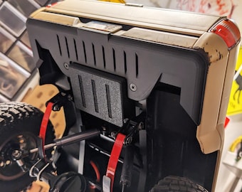 Rear skid plate for RC4WD XtraCab or Mojave bodies