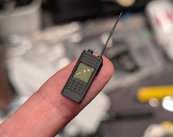 Walkie Talkie Handheld Radio 1:10 Scale Accessory