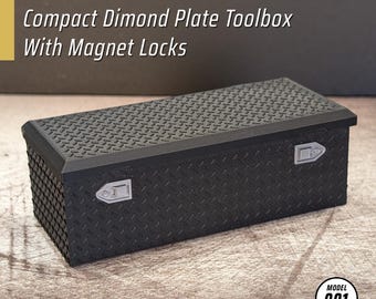 Universal Compact Battery Box with Magnetic Locks (Model 001)