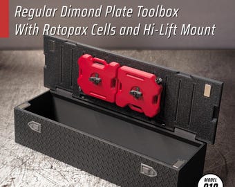 RC4WD XtraCab Battery Box with Rotopax Cells and Hi-Lift Mount (Model 010)
