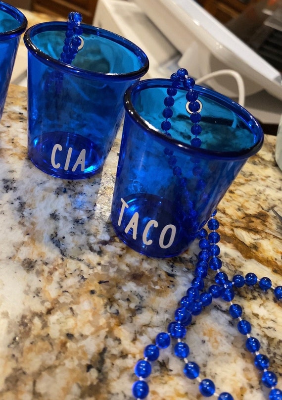 Personalized Shot Glass Necklace Bachelorette Party Party Etsy