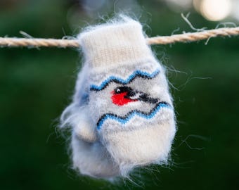 Goat down mittens, for Baby/Child, Handmade, Eco-friendly and warm products, ideal for a gift to your loved ones