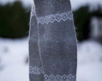 Goat down leg warmers, Woman, 100% Handmade, Eco-friendly and very warm product, Super Soft fabric, Winter, Hypoallergenic, Ideal gift,Women