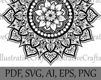 2022, Mandala Svg, Mandala Vector, Mandala SVG, Mandala Clipart, Mandala Floral Decal Svg, Mandala Design,