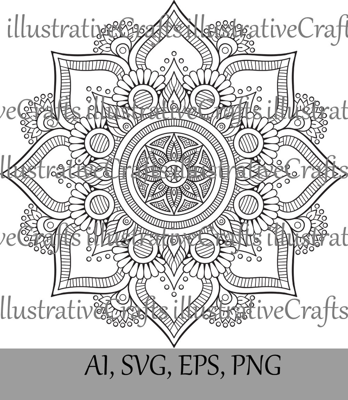 Mandala Svg, Mandala SVG Cut File, Mandala SVG, Mandala Clipart ...