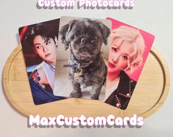 Custom K-Pop Photocards, Personalized Photo Cards