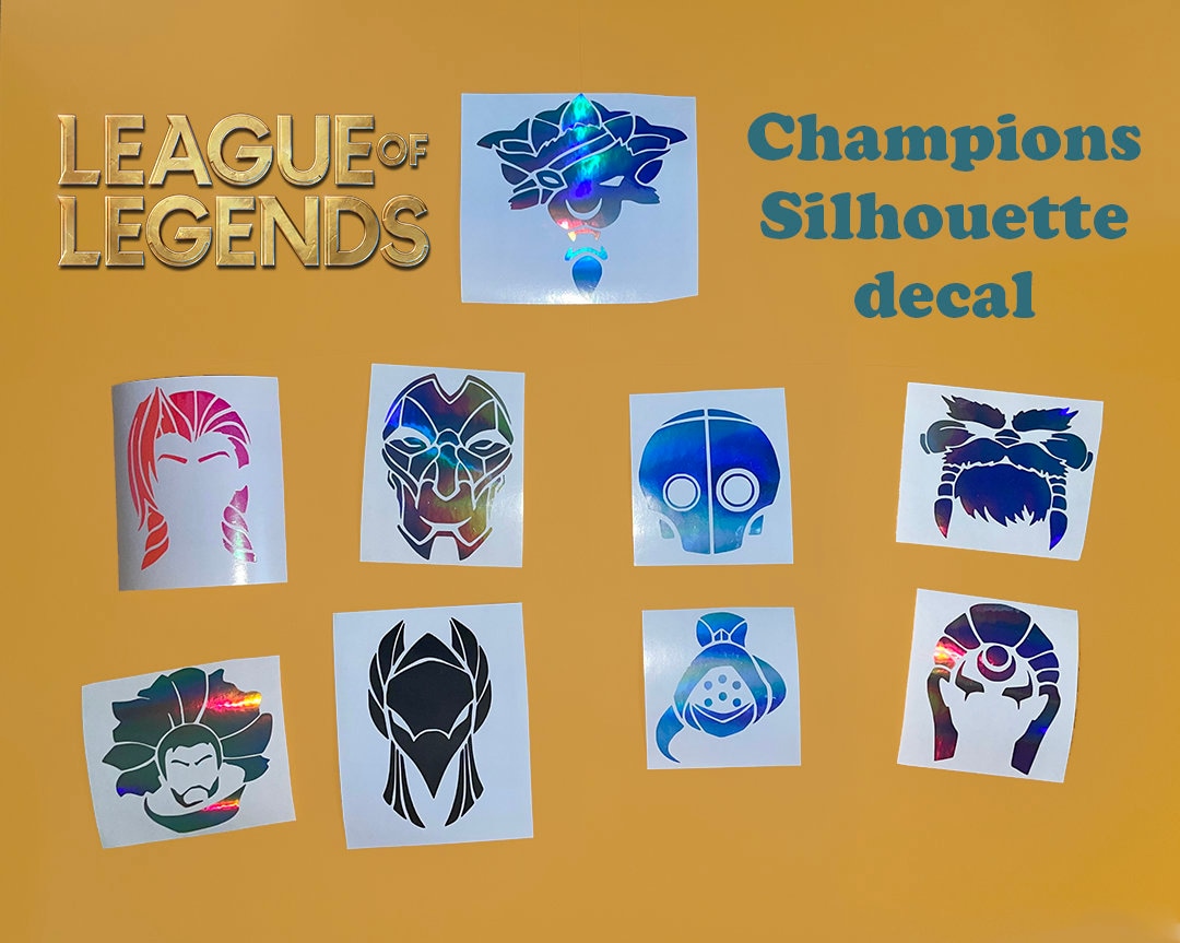 League of Legends, Champions Sticker, Weatherproof, Jinx Blitz Rengar ...