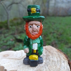 Kobold Gnom Handgemachte Holz Figur Handgeschnitztes Geschenk
