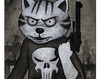 Fritz The Punisher wall art print