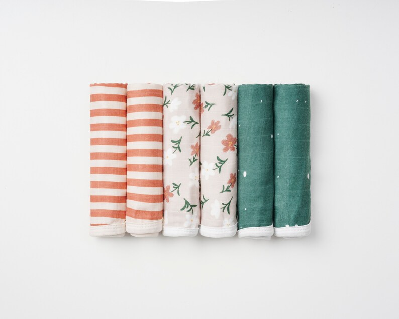 Baby Washcloths Organic Muslin Bamboo Cotton Baby Wash Etsy