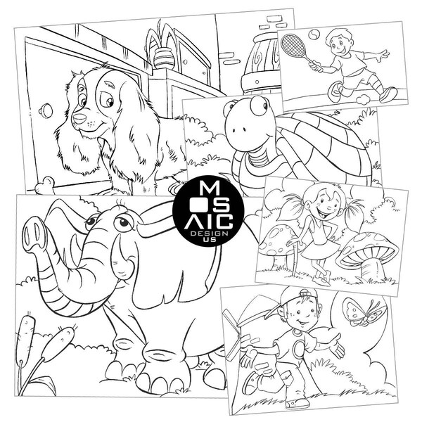 500 Page Book Coloring Etsy