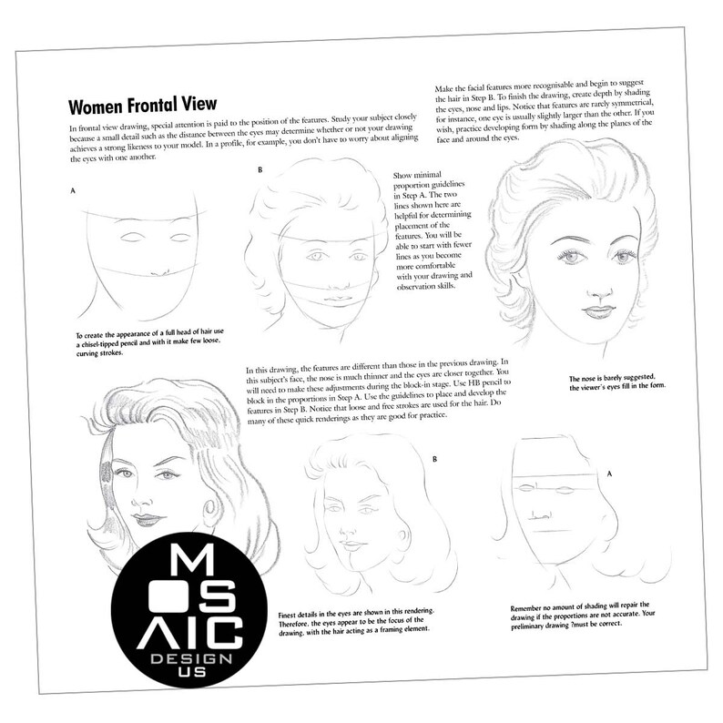 How to Draw Draw Head Stepbystep Guide Funny Characters Etsy