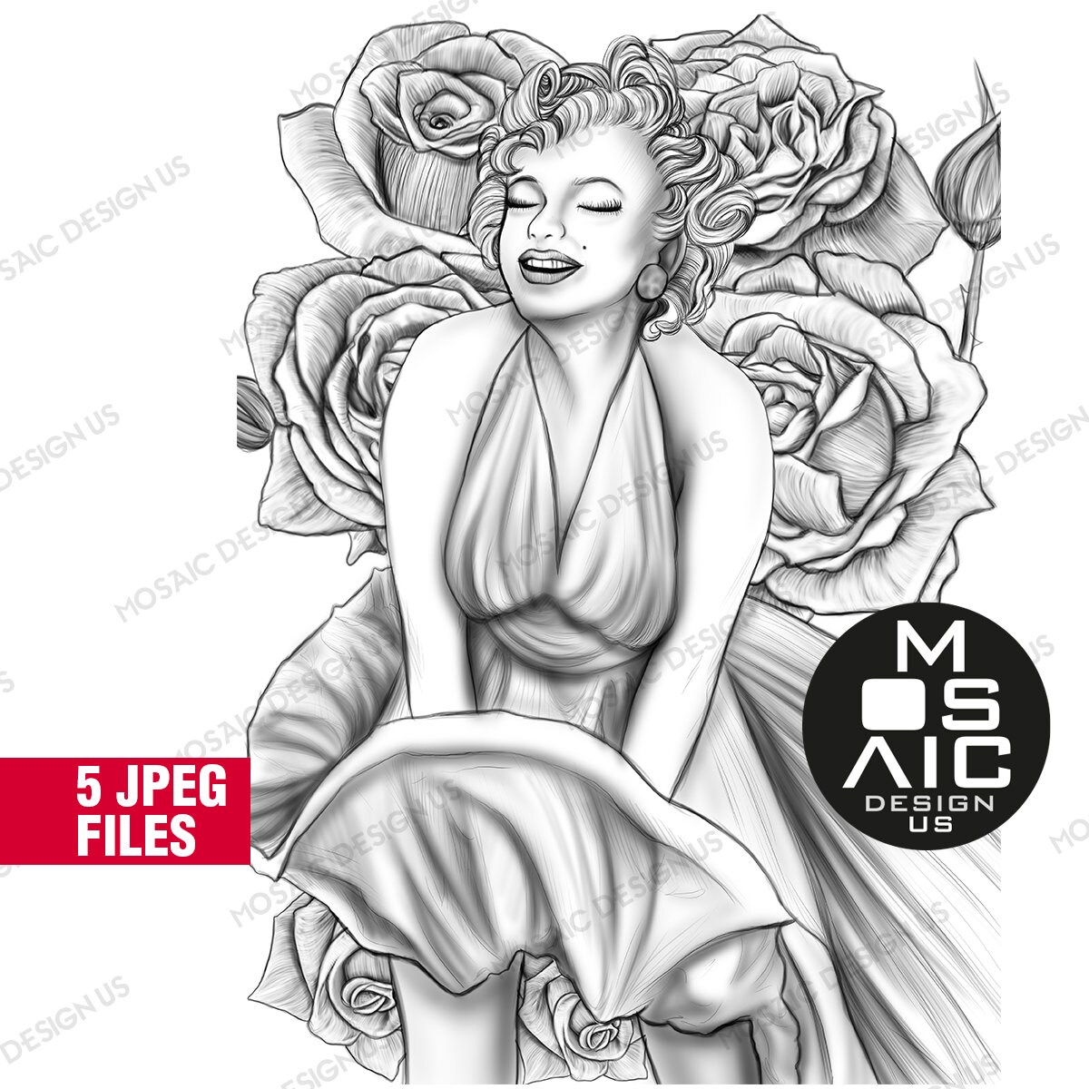 Marilyn Monroe Coloring Pages