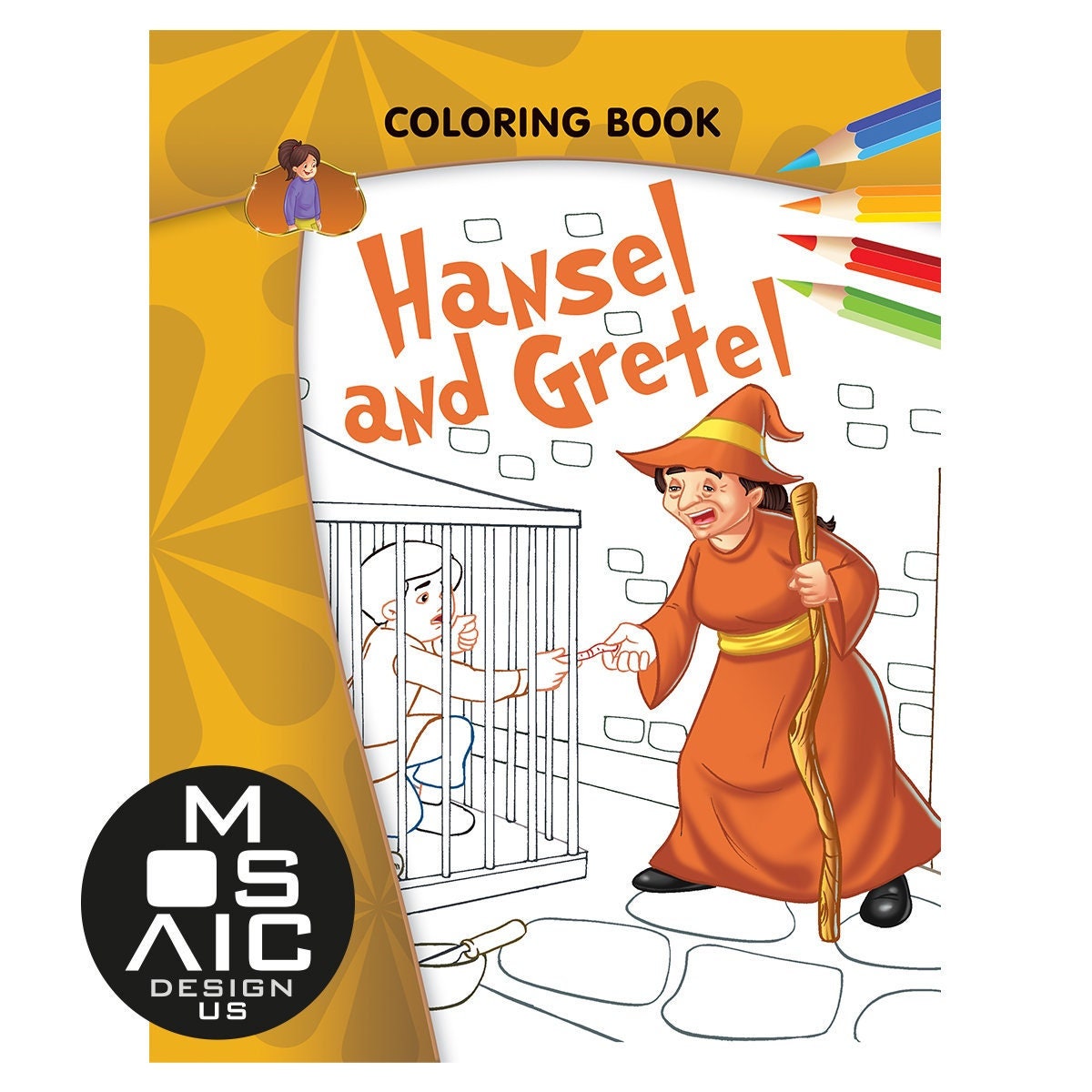 Hansel and Gretel Coloring Pages Printable Download Fairy - Etsy