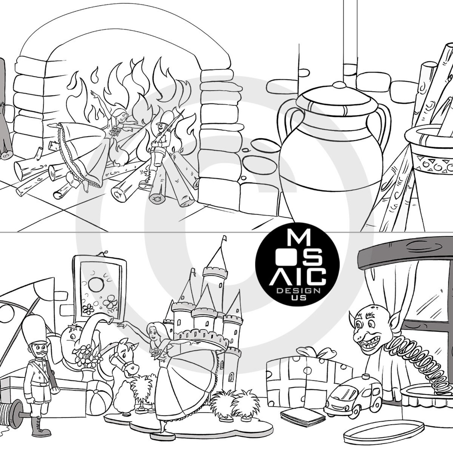 The Brave Tin Soldier Coloring Pages, Printable, Classic Fairy Tale ...
