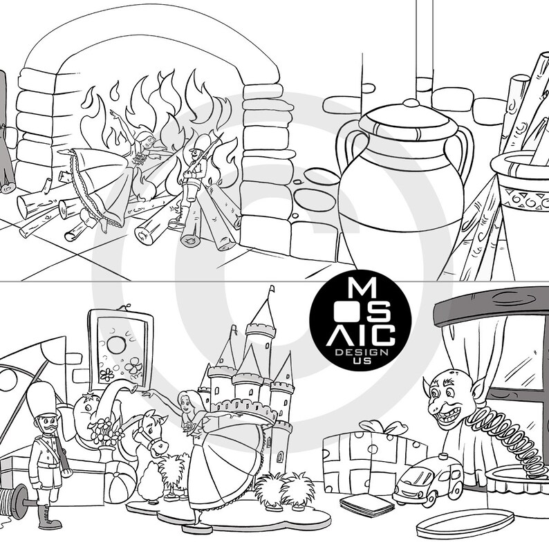 The Brave Tin Soldier Coloring Pages Printable Classic Fairy - Etsy