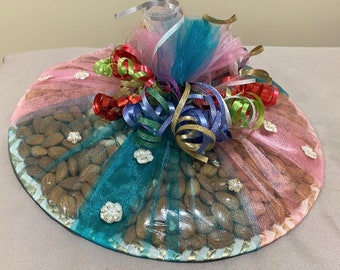 Dry Fruit Multipurpose Box with Lid for Table Decor with Berber Beading Jewelry Dry Fruit Multipurpose Box with Lid for Table Decor with Berber Beading Jewelry