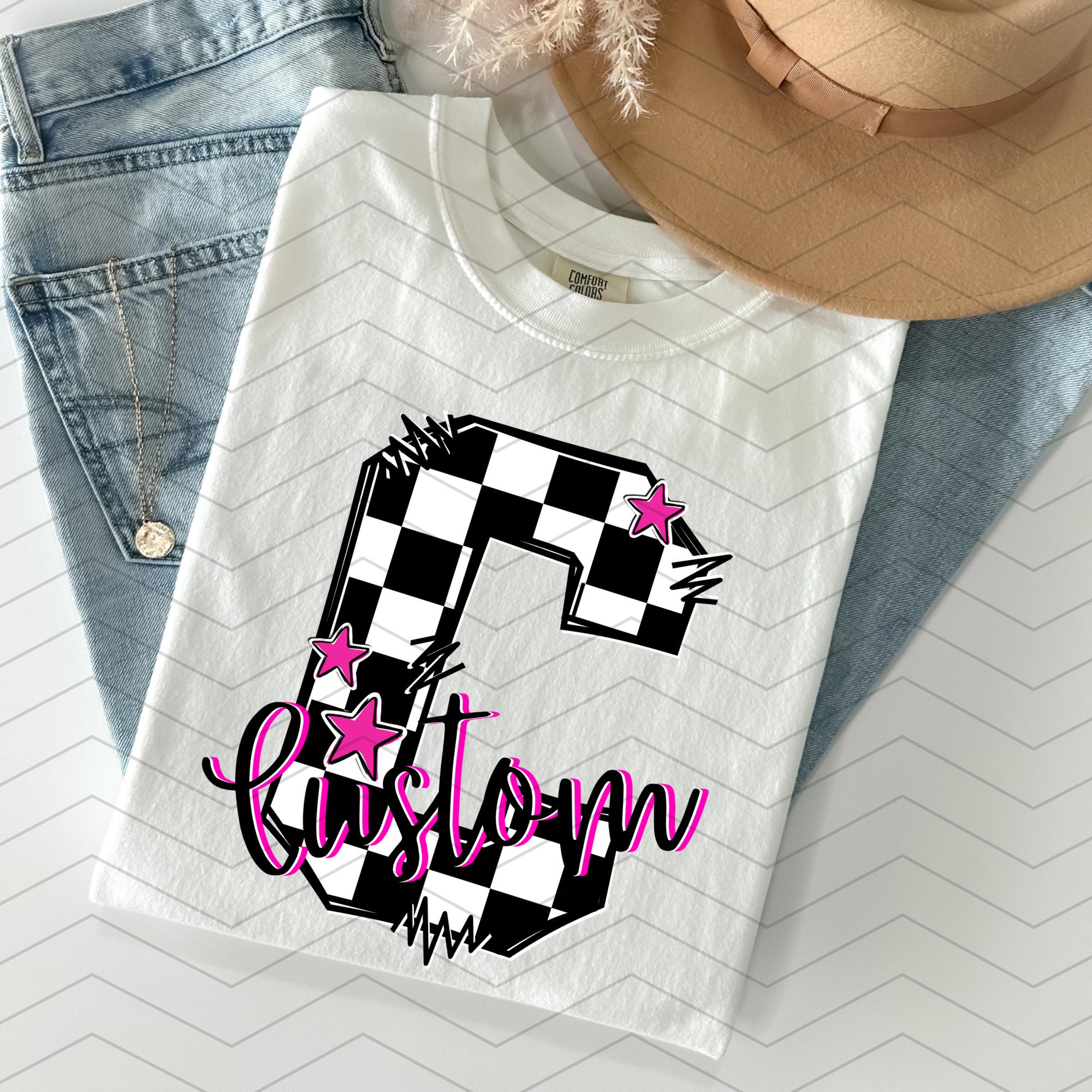 Custom Checker PNG, Spirit Shirt, School Spirit, Back to School, Football Spirit, Custom Football, Custom Cheer, Custom Vsg, Checker Mascot