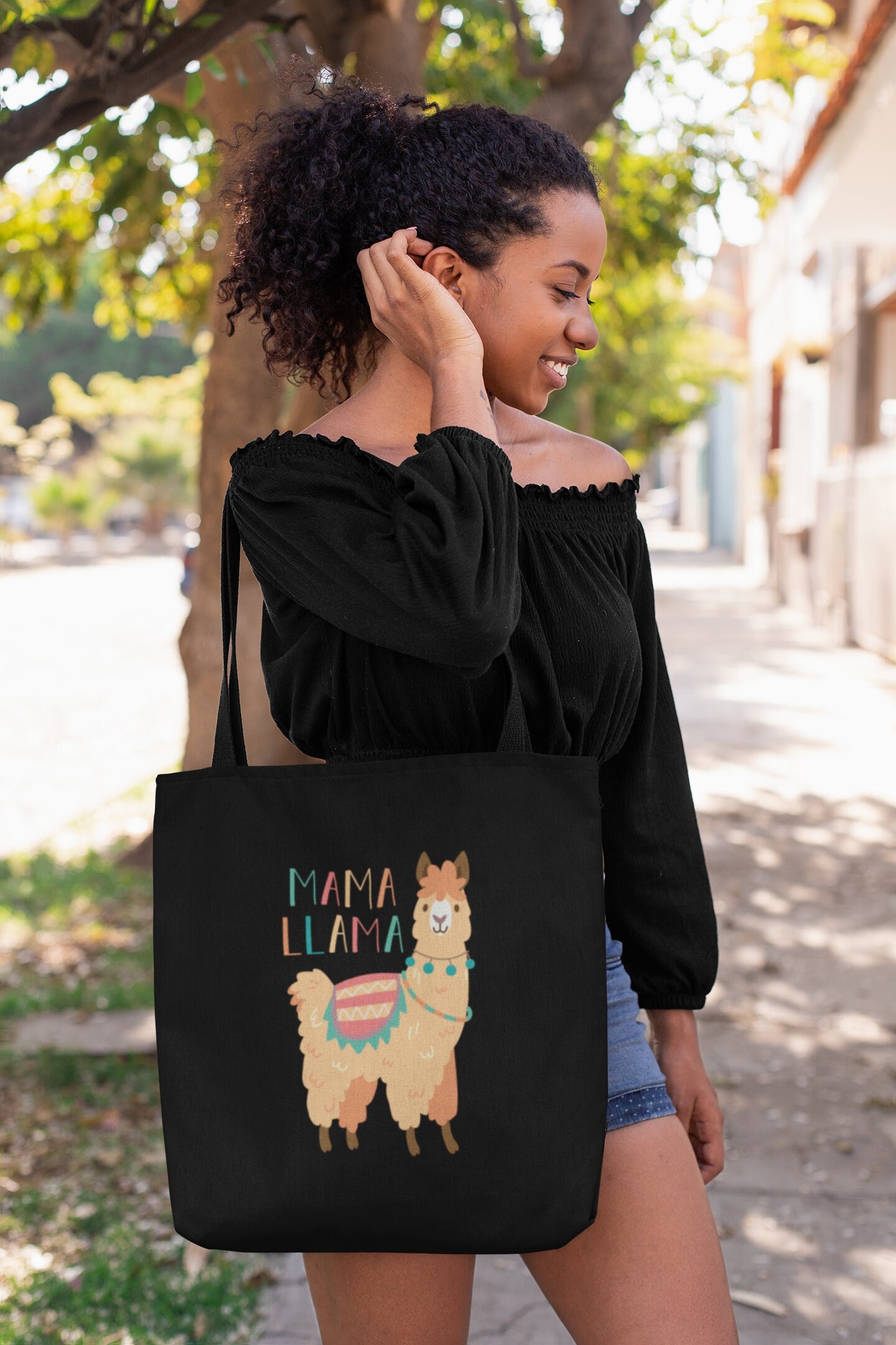 Mother's Day Gift Llama Mama Tote Bag Mom Gift Gift 