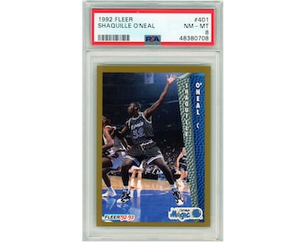 top 100 rare baseball cards Shaq O'Neal rare Hoops draft redemption basketball rookie card 1992-93